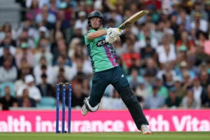 Jordan Cox's Blistering Batting Display Propels Oval Invincibles to Record-Breaking Hundred Total; Watch Him Smash Four Sixes in Single Over