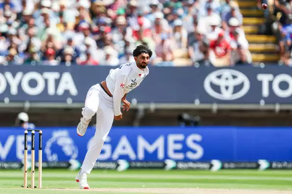Bashir injured his finger attempting a catch.